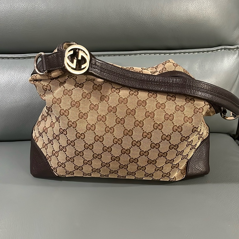 Gucci Monogram Canvas/Leather